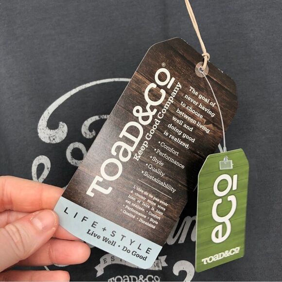 🆕 Toad&Co Mens Gray Keep Good Company Graphic Tee Size XL - Picture 5 of 8